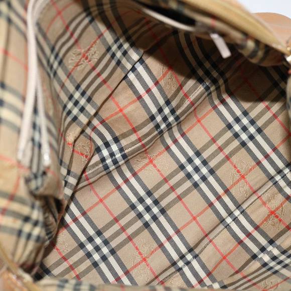 BURBERRY Hand Bag Leather Beige Auth ti1623 - Picture 12 of 16